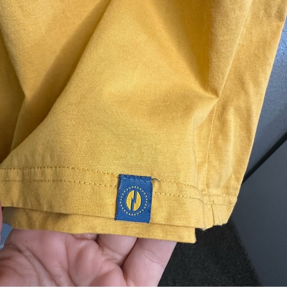 Dutch Bros Coffee COLD BREW Gold Yellow with Blue MEDIUM + LARGE 100% Cotton ‘92 - Picture 5 of 6